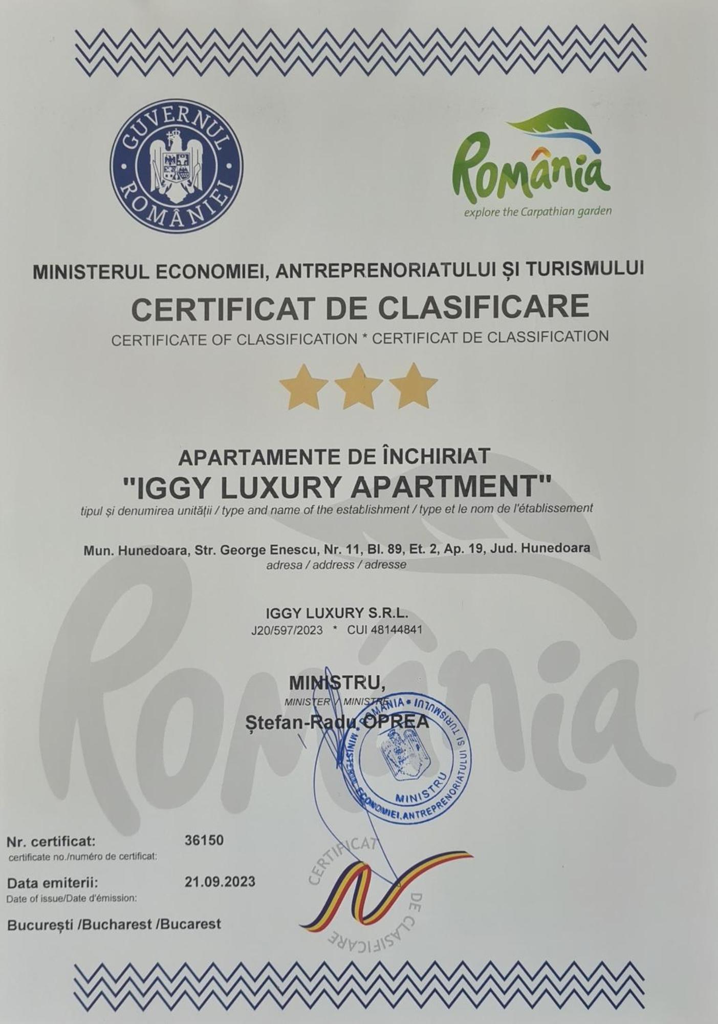 Iggy Luxury Apartment Hunedoara Ngoại thất bức ảnh
